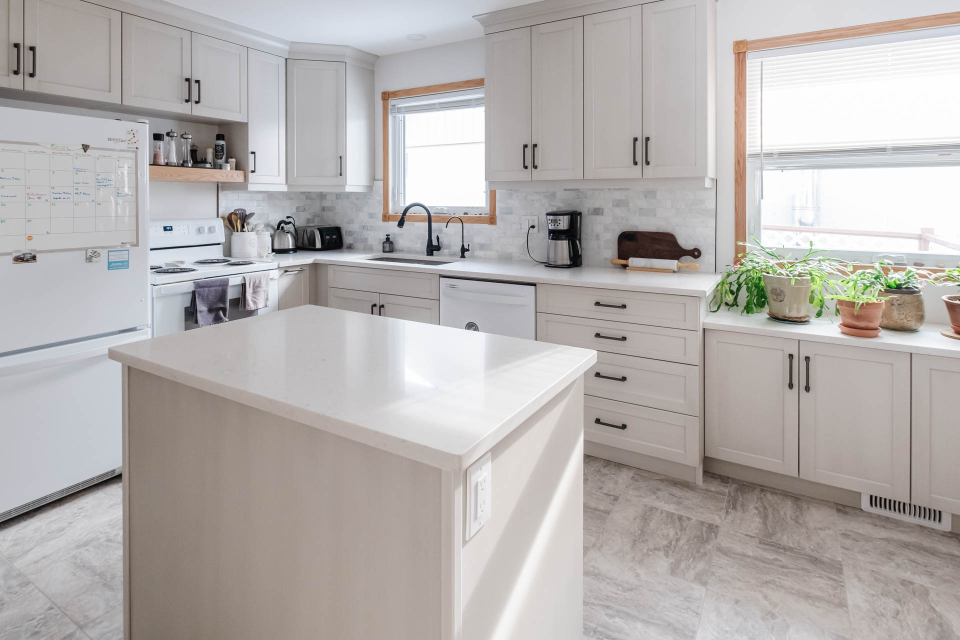 A Bright Transformation with Irah Carrara Gold Countertops | CNG Stone Products